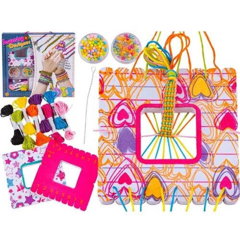 GENERICO - Set de mostacillas para hacer pulseras de hilo DIY