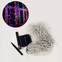 GENERICO - Luces Cascada Solar 8 metros 300 Luces Navidad-bodas COLOR