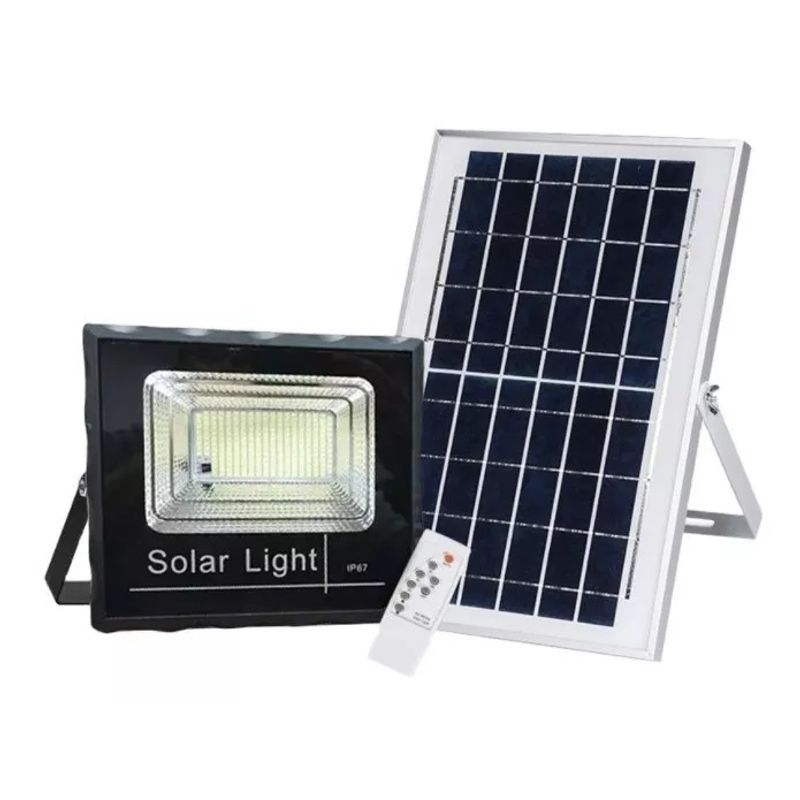 GENERICO - Foco Solar 200w 110led + Panel Solar Y Control Remoto