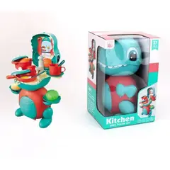 GENERICO - JUEGO DE COCINA DINO PLAY HOUSE TURQUESA