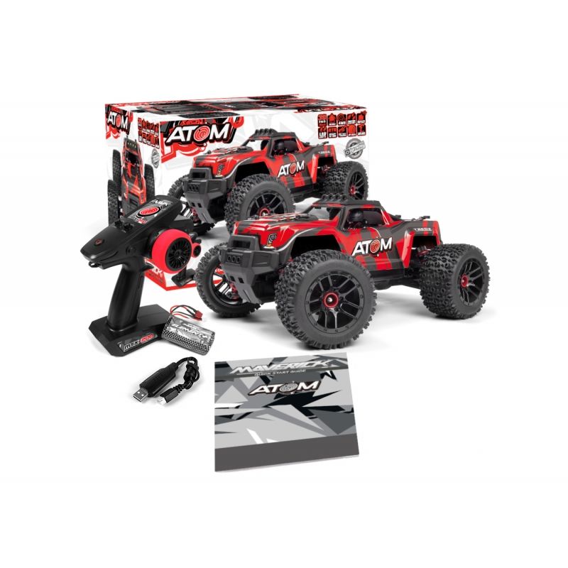 GENERICO - HPI 150566 ATOM 1-18 4WD ELECTRIC TRUCK  AT1  RED MAVERICK