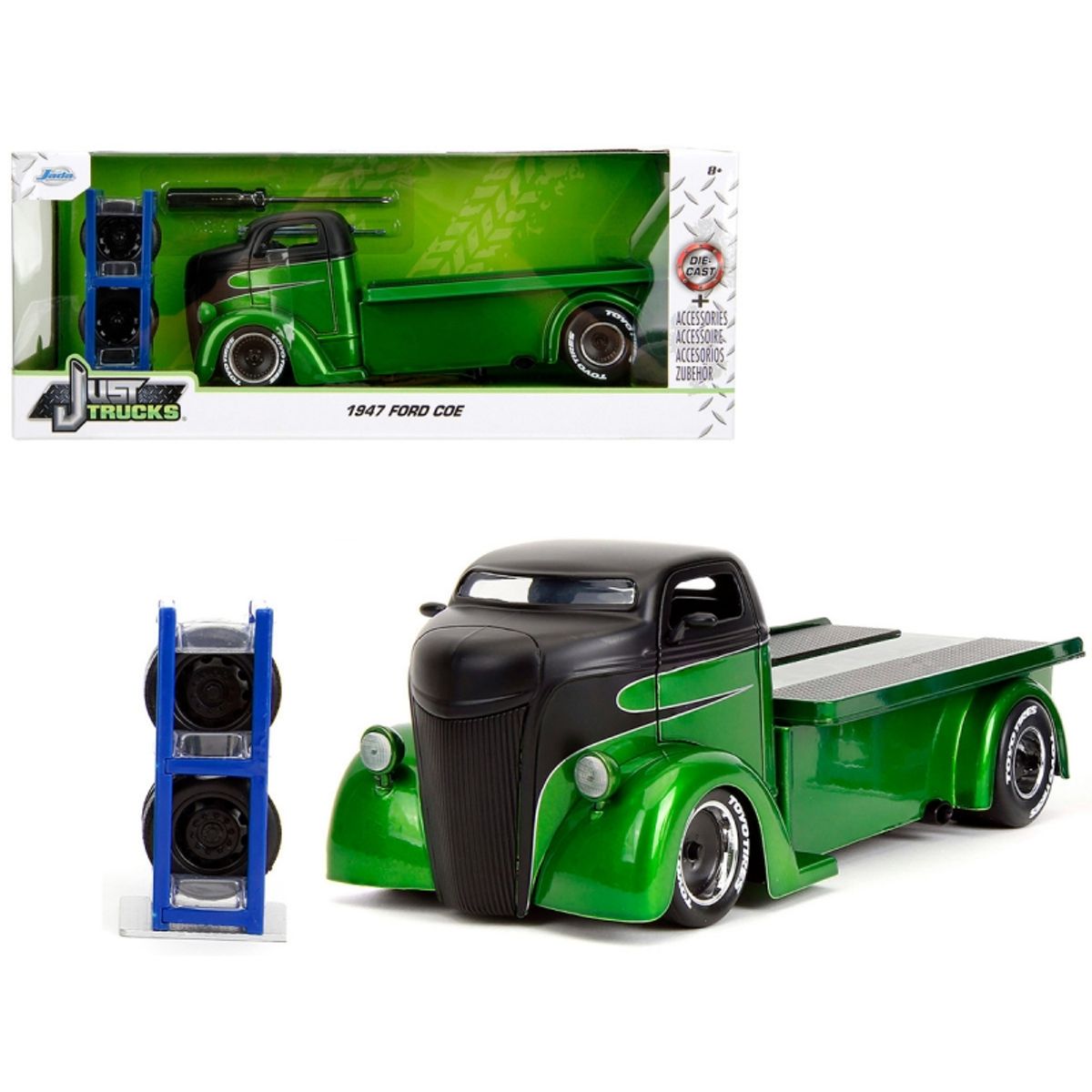 GENERICO - JADA 35043 1-24 JT 1947 FORD COE TRUCK BED W  RACK