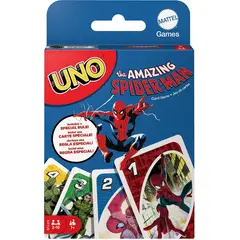 MATTEL - HXY08 UNO JUEGO DE CARTAS MARVEL SPIDER MAN