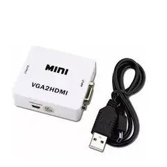 GENERICO - Convertidor VGA a HDMI Mini Box