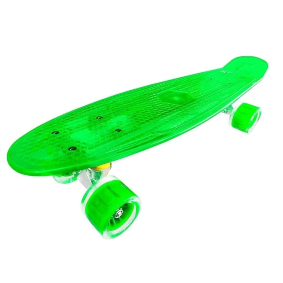 GENERICO - Skate Penny Patineta Verde con Luces Led