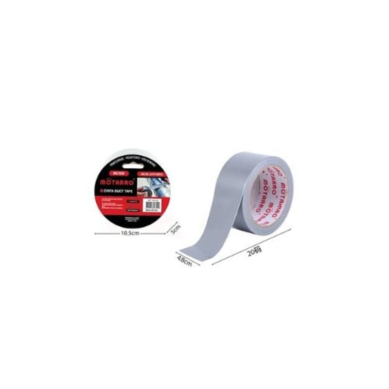 GENERICO - Cinta Duct Tape Multipropósito Plateado 4 8 20 Cm