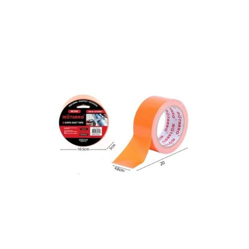 GENERICO - Cinta Duct Tape Multipropósito Naranjo 4 8 20 Cm