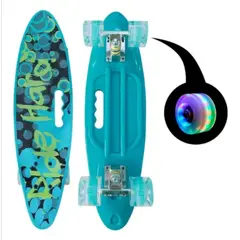 GENERICO - Skate Penny Cruiser Patineta Turquesa Grafitti