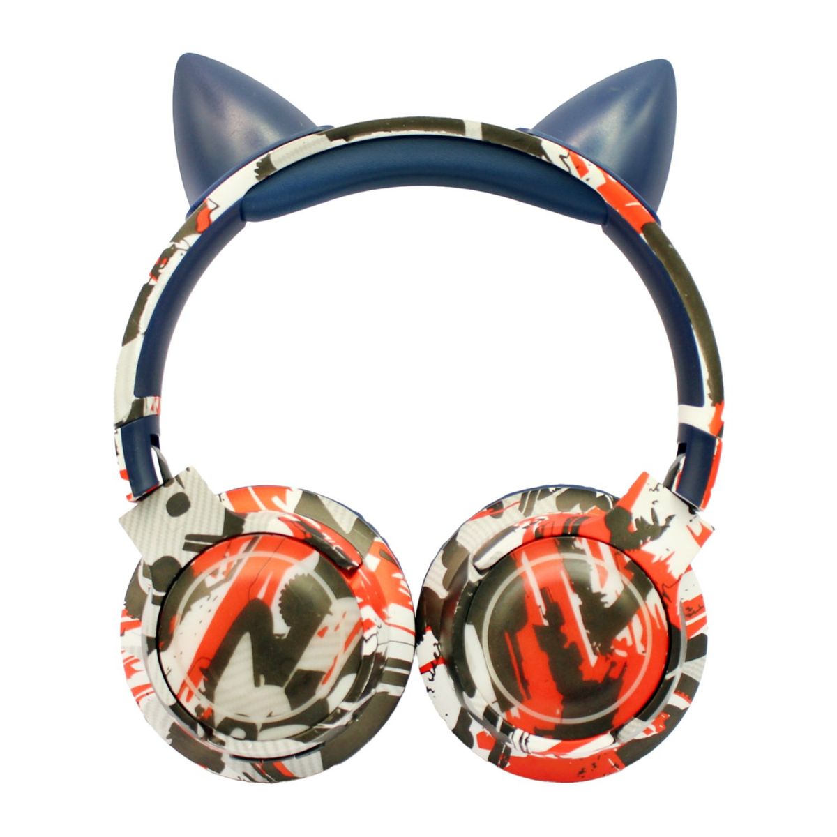 TECNOLAB - Audífonos Bluetooth Gatito Azul RGB ¡Vida a tu Música - SC