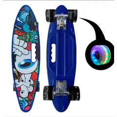 GENERICO - Skate Penny Cruiser Patineta Azul con Ojo