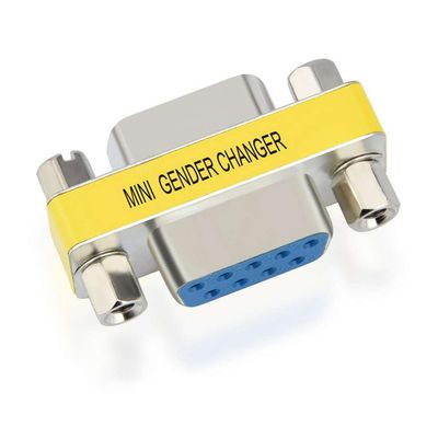 Imagen 2 del producto Copla Serial Rs232 9 Pines Adaptador Db9 Hembra Hembra 9 Pin - Plateado