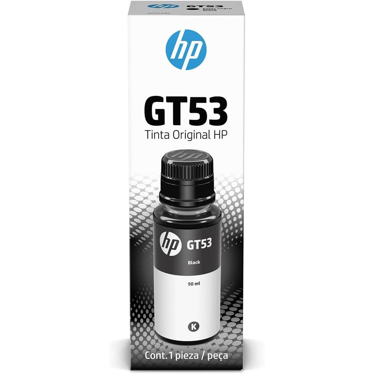 HEWLETT PACKARD - Botella de Tinta Negra HP GT53 Original