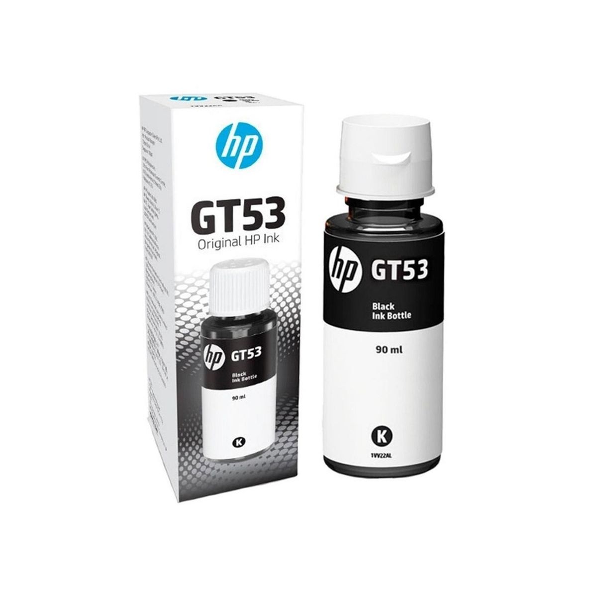 HEWLETT PACKARD - Botella de Tinta Negra HP GT53 Original