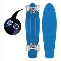 GENERICO - Skate Penny Patineta Ruedas Led para niños Color Azul