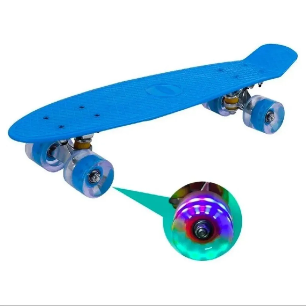 GENERICO - Skate Penny Patineta Ruedas Led para niños Color Azul