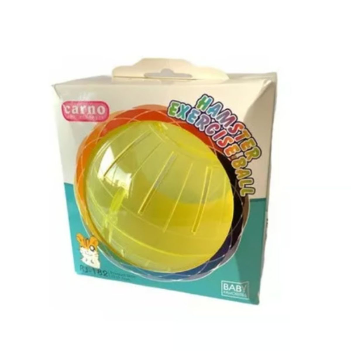 GENERICO - Bola Para Hamster Plastica 14,5 Cm Amarilla