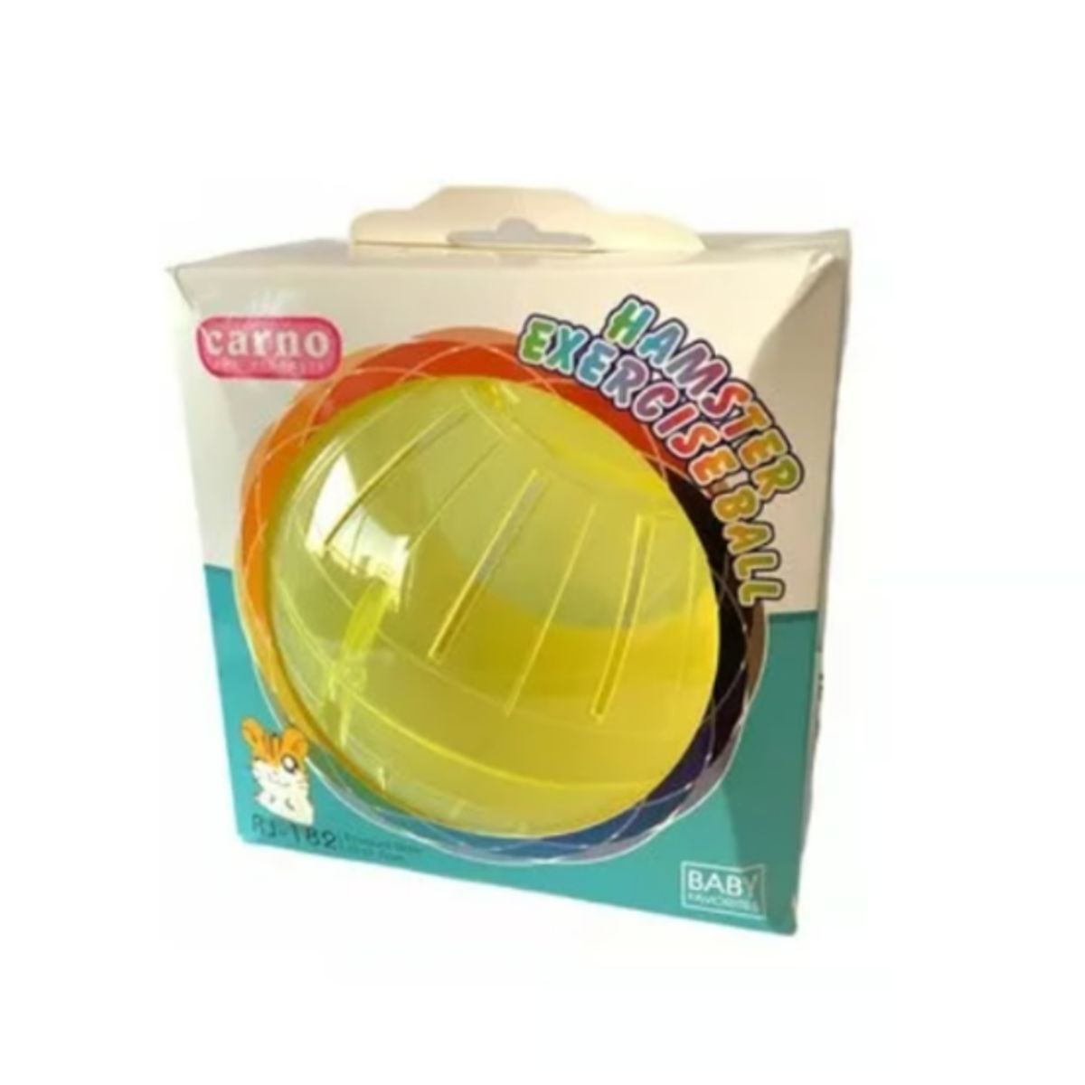 GENERICO - Bola Para Hamster Plastica 14,5 Cm Amarilla