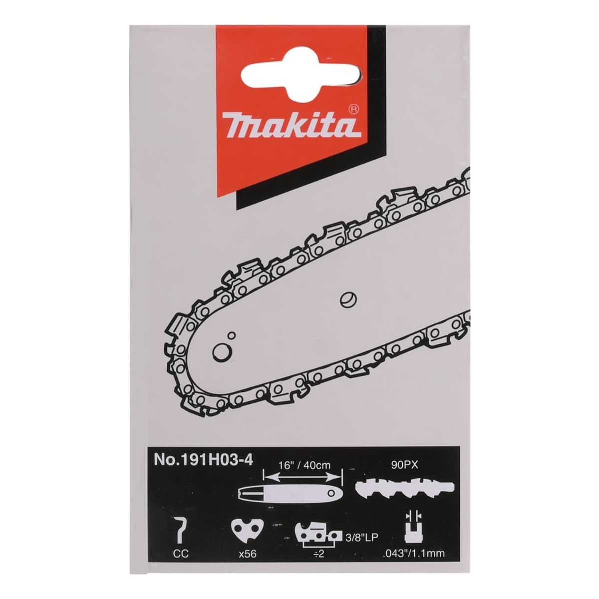 MAKITA - Cadena Para Electrosierra 16″ 191H03-4 UC4041A Makita