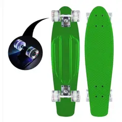GENERICO - Skate Penny Patineta Ruedas Led para niños Color Verde