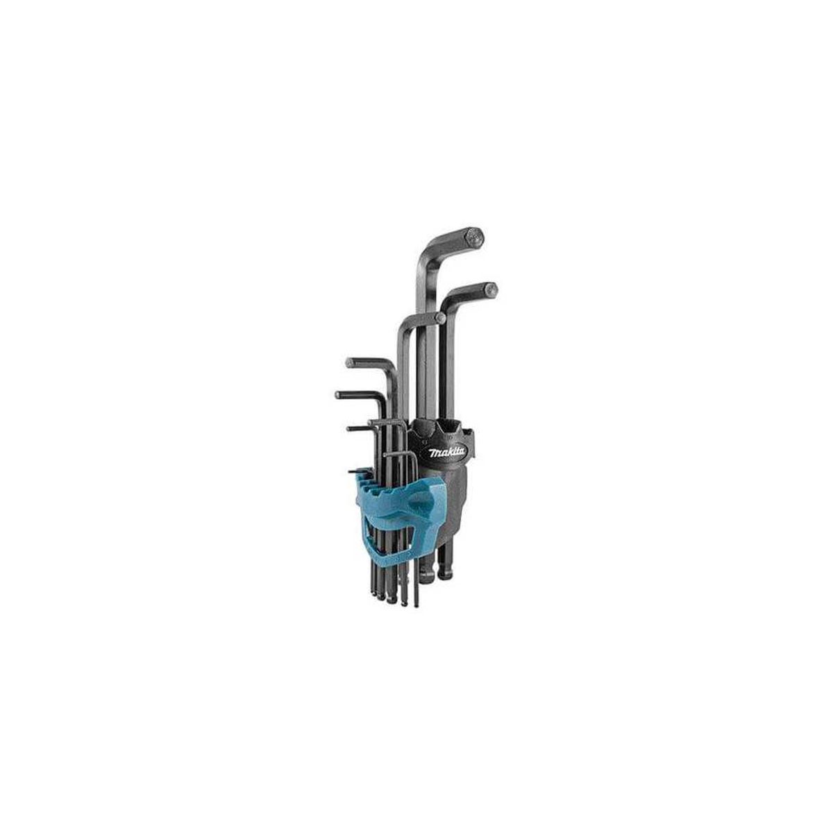 MAKITA - Juego de Llave Allen Hexagonal en Milimetros 9pzas B-65894 Makita