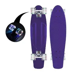GENERICO - Skate Penny Patineta Ruedas Led para niños Color Morado
