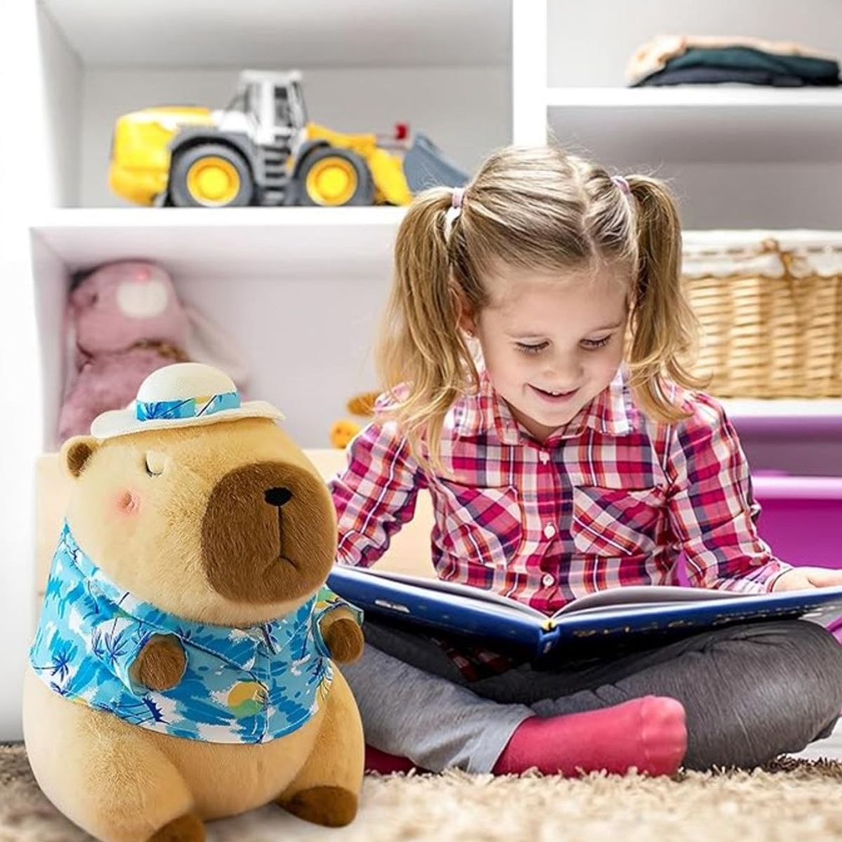 GENERICO - Peluche Capibara Playero Hawaiano de 25cm Novedad del Verano