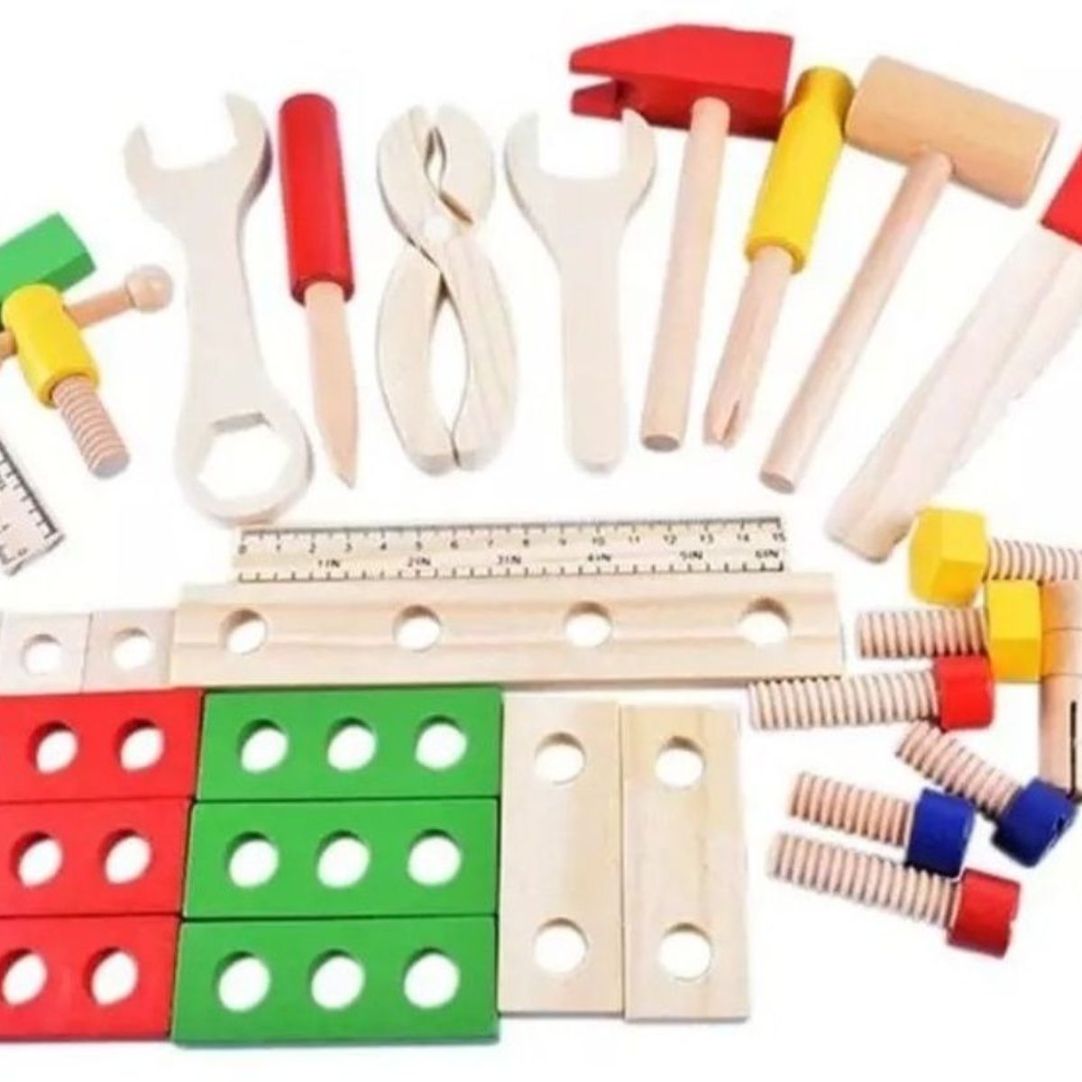 GENERICO - Juguete Caja De Herramientas De Madera Para Niños