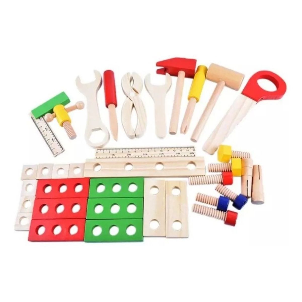 GENERICO - Juguete Caja De Herramientas De Madera Para Niños