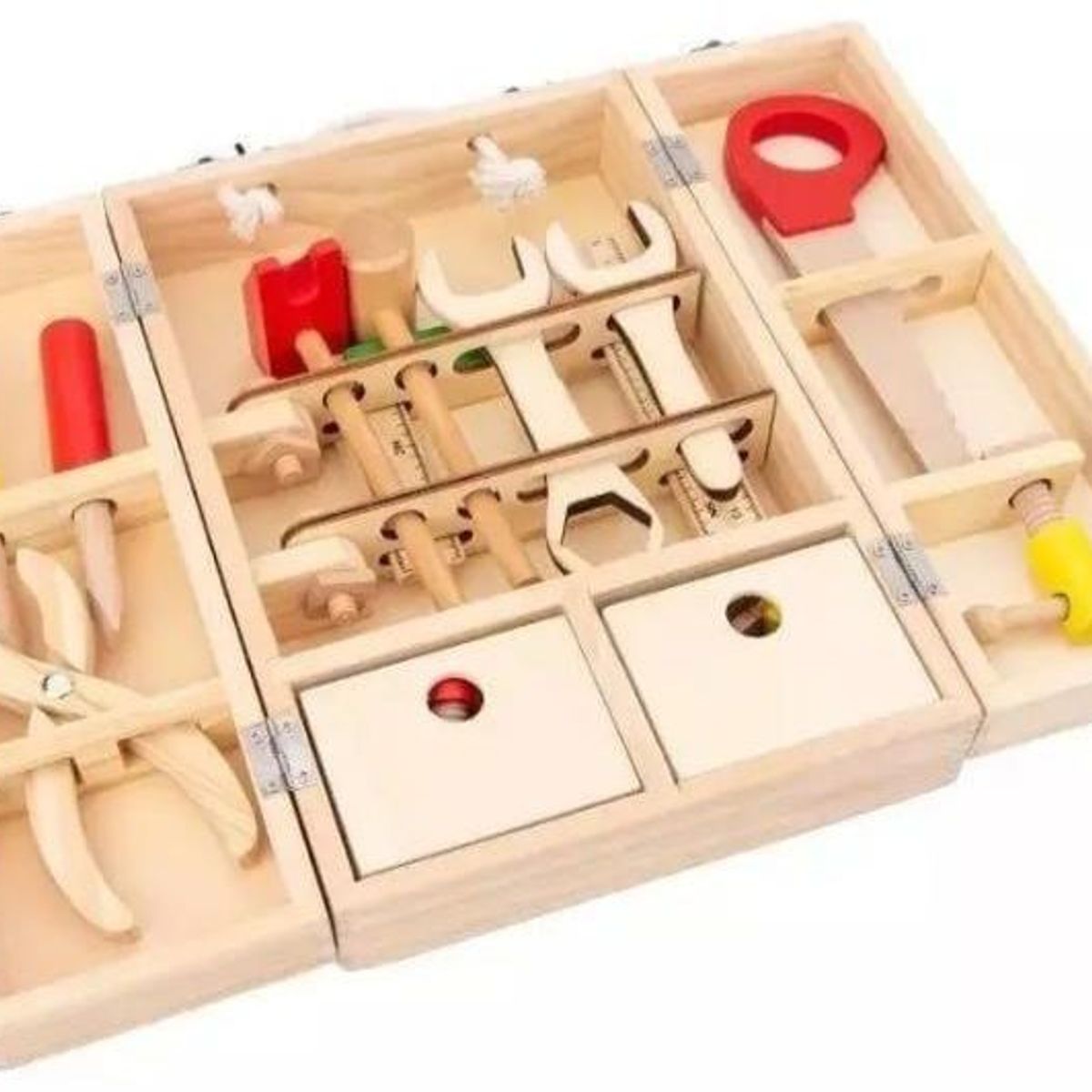 GENERICO - Juguete Caja De Herramientas De Madera Para Niños