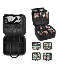 GENERICO - Maleta Maquillaje Portátil Cartera Cosméticos Negra