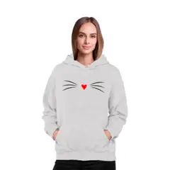 MARITEX - Poleron Gato Gatito Bigotes Mujer Niña