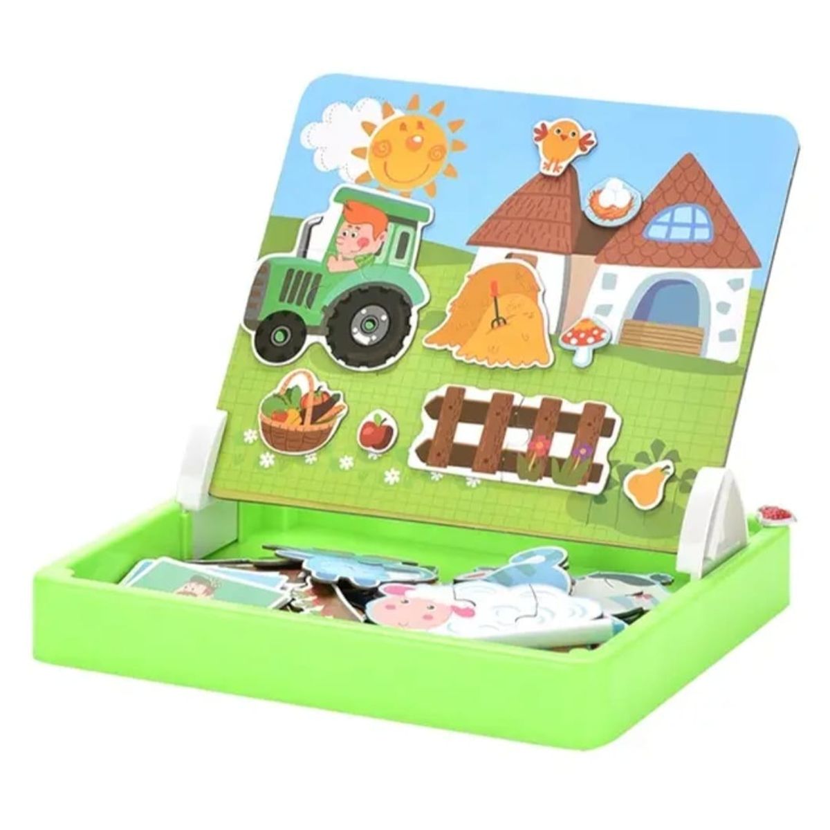 GENERICO - Juego Didáctico pizarra Magnéticos Animales de la Granja