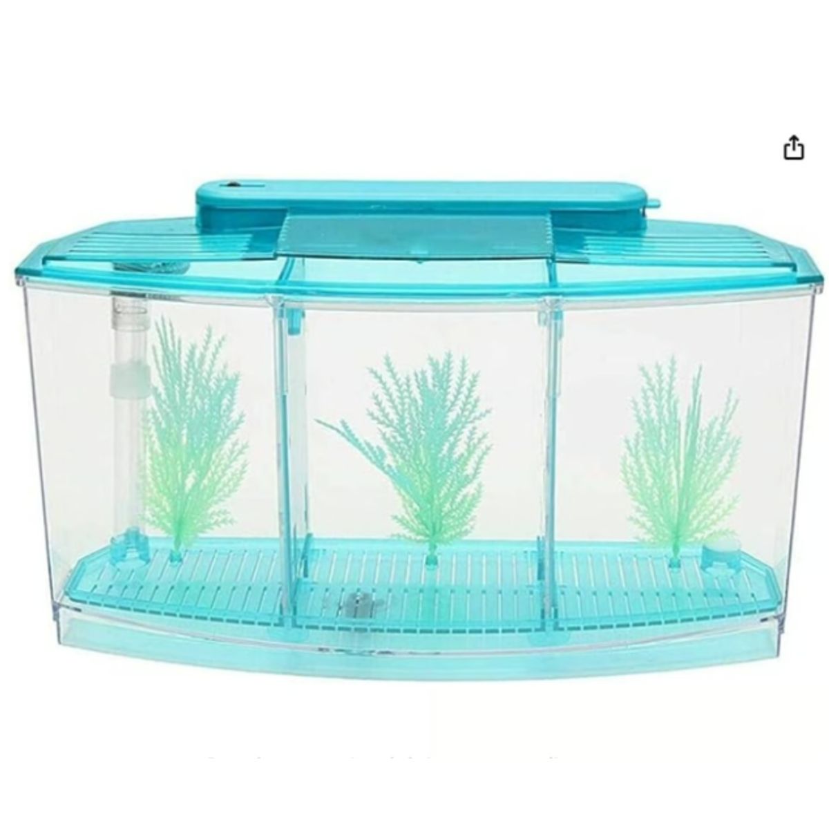 GENERICO - Mini Pecera Caja Cubo Betta Acuario Separaciones