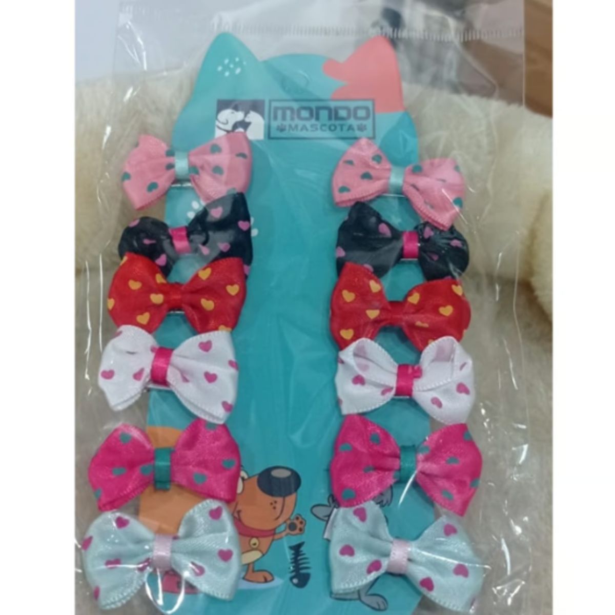 GENERICO - Pinches Para Mascotas Set 12 Lazos Colores Surtidos