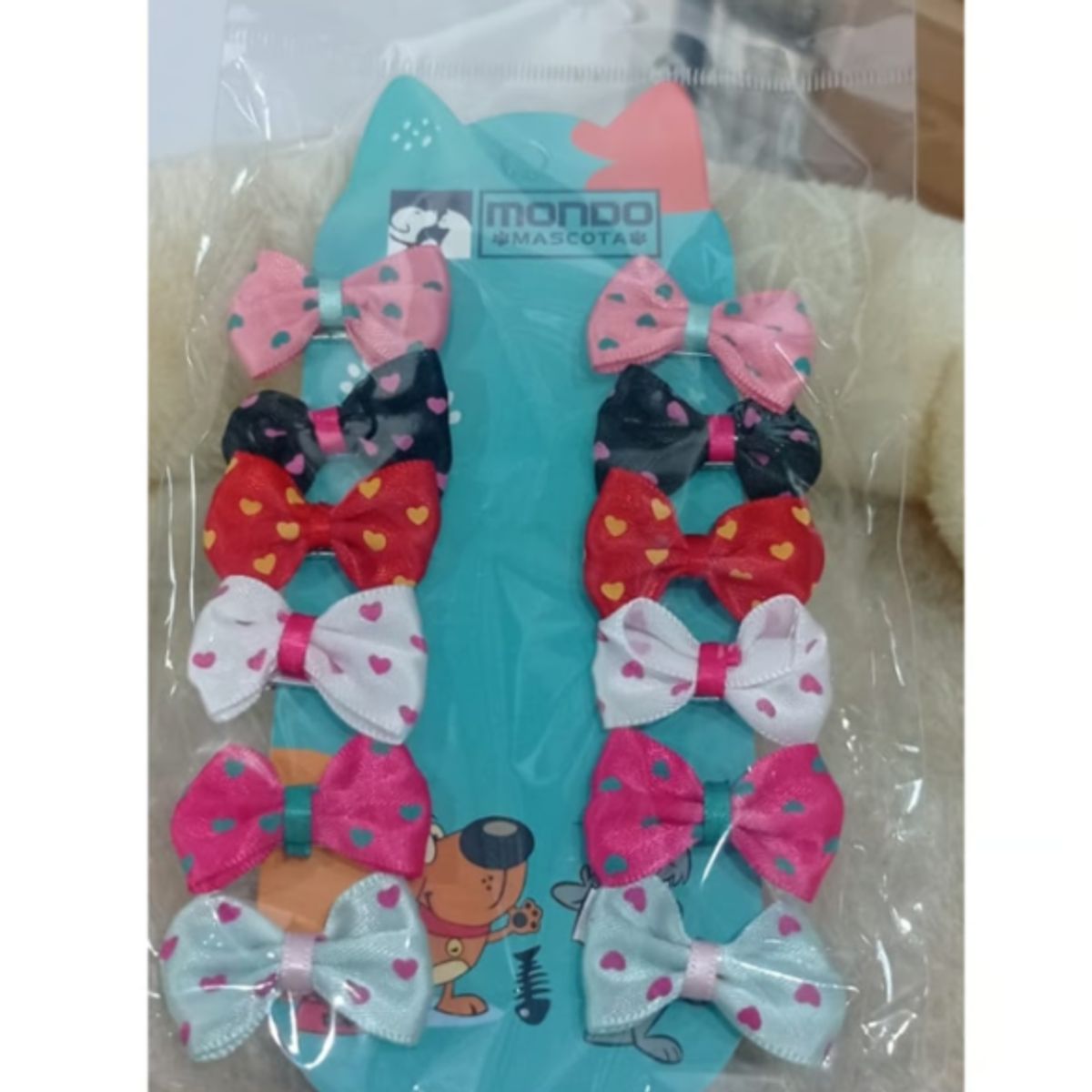 GENERICO - Pinches Para Mascotas Set 12 Lazos Colores Surtidos