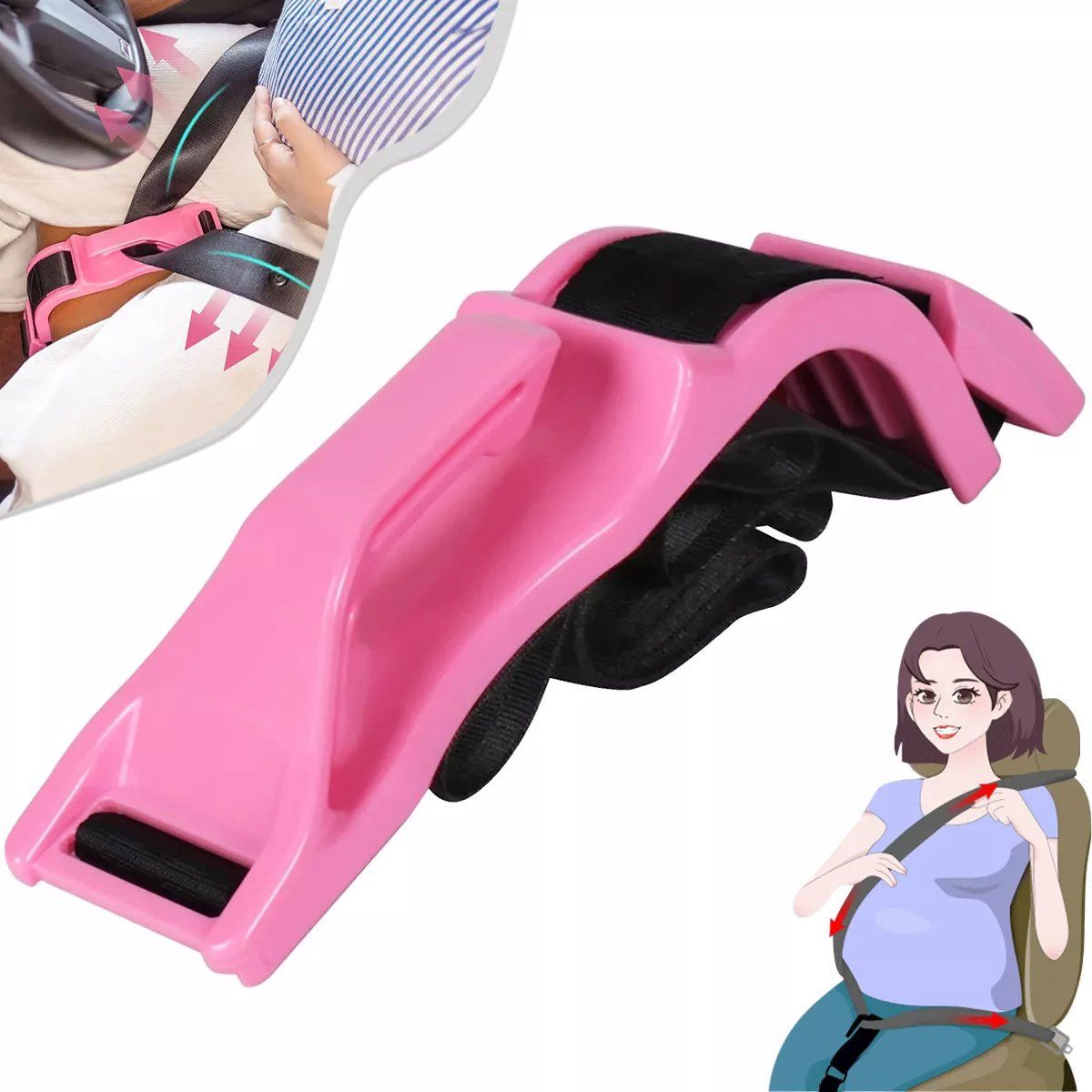 KUANGYE - Cinturón De Seguridad Maternidad Conductora Embarazada Auto