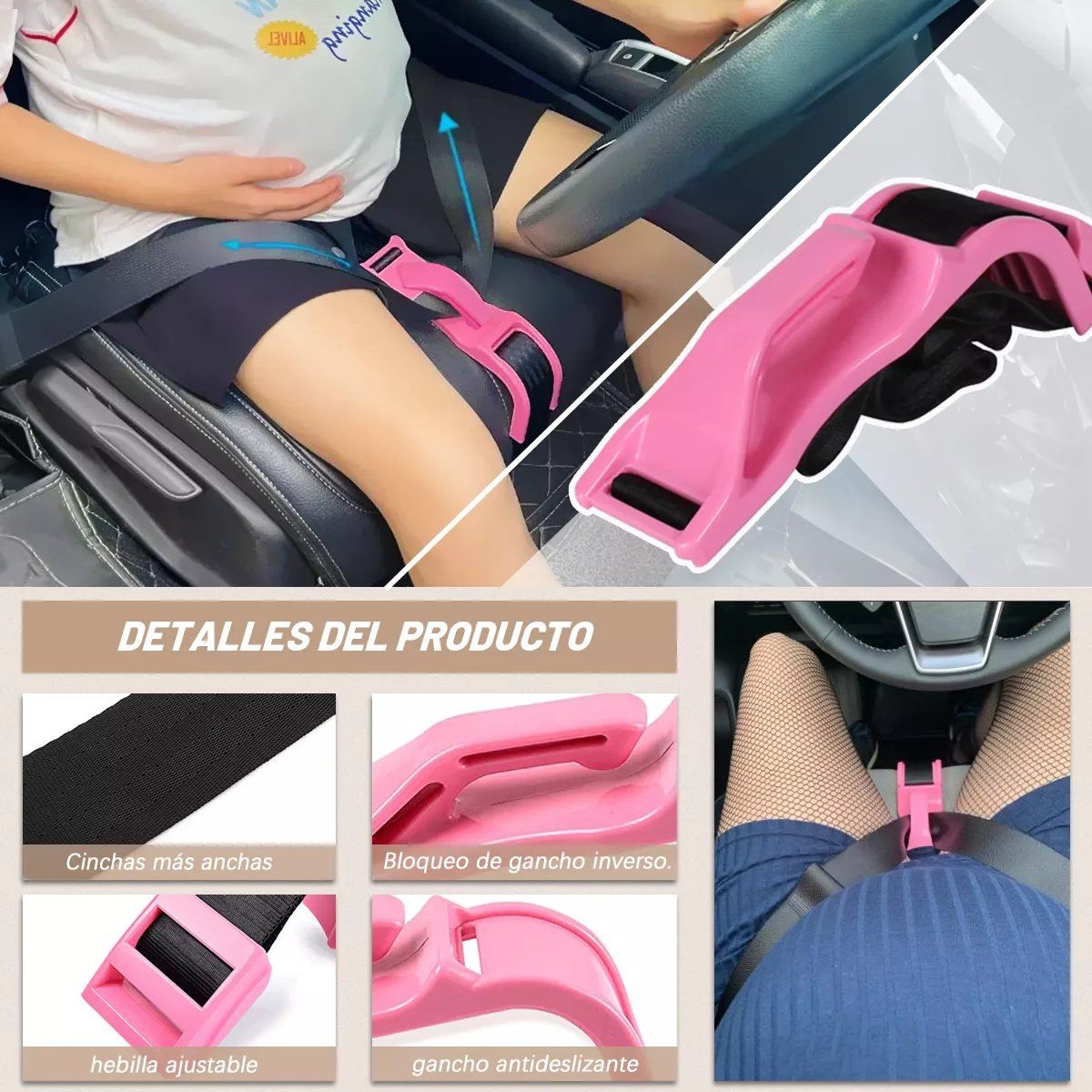 KUANGYE - Cinturón De Seguridad Maternidad Conductora Embarazada Auto