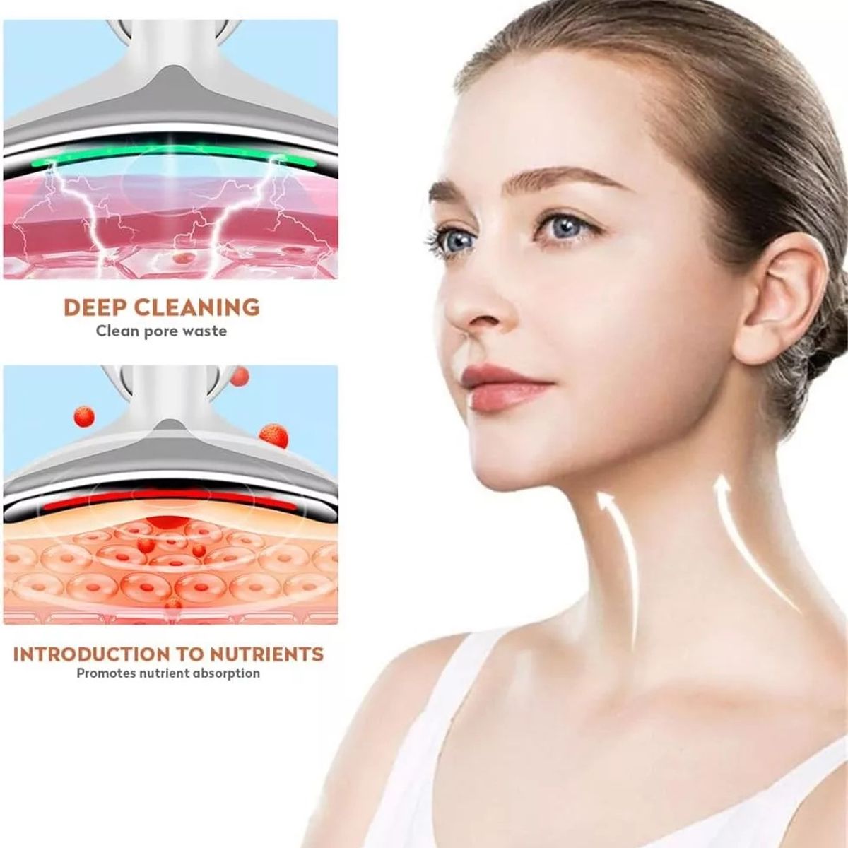 KUANGYE - Masajeador Reductor De Papada Facial Cuello Antiarrugas