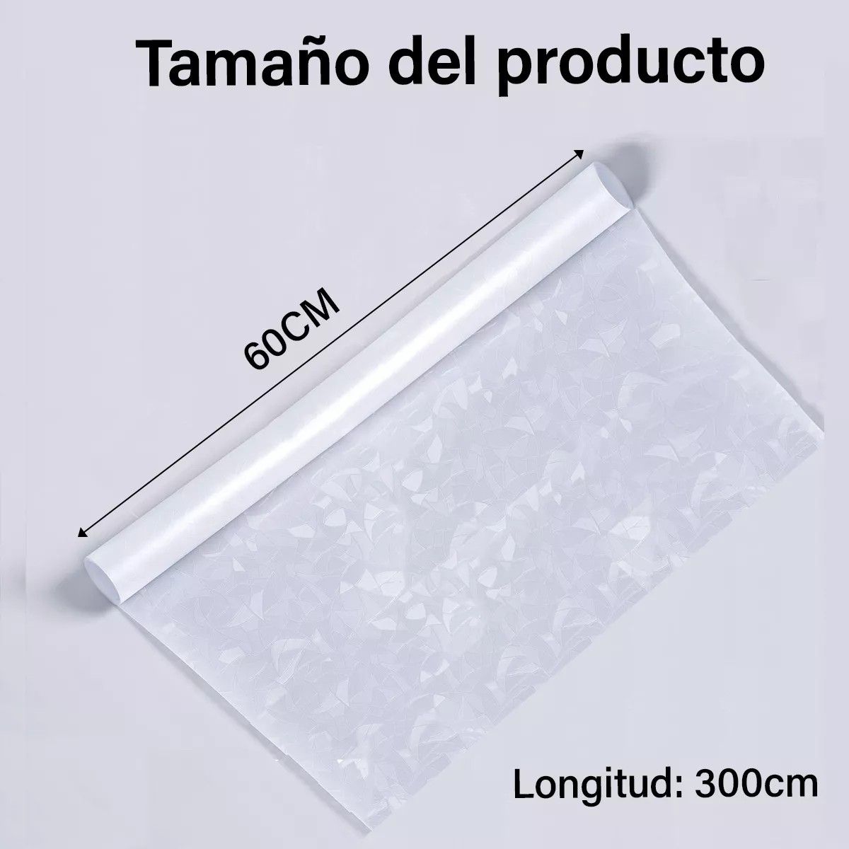 KUANGYE - Empavonado Para Vidrios Blanco Privacidad Opaco Film 60cm3m