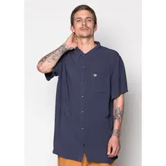KAYA UNITE - Camisa Viscose Solid Dark Blue