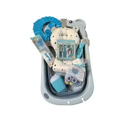 GENERICO - Bañeras Plegables con Accesorios Para Niños Celeste