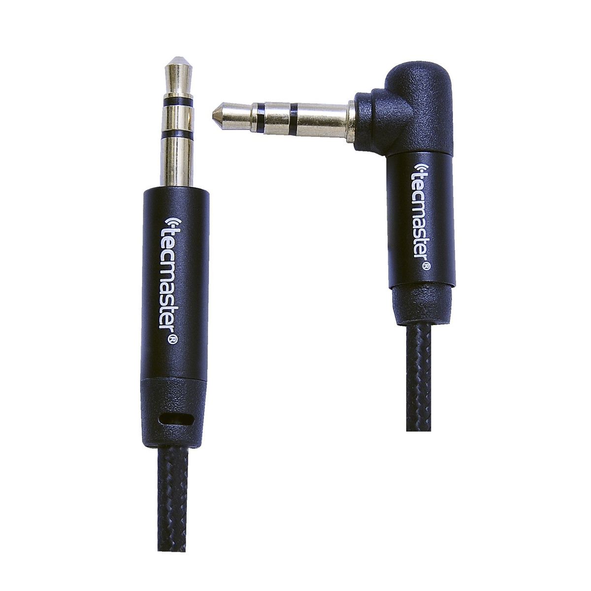 TECMASTER - Cable Auxiliar 3 Metros en 90° Negro Tecmaster