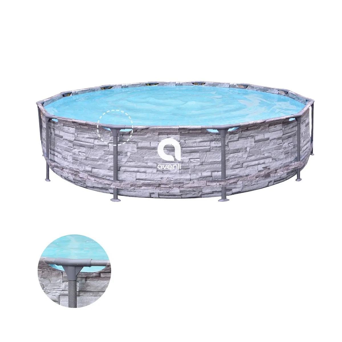 AVENLI - Piscina estructural redonda 366X76cm- 12248