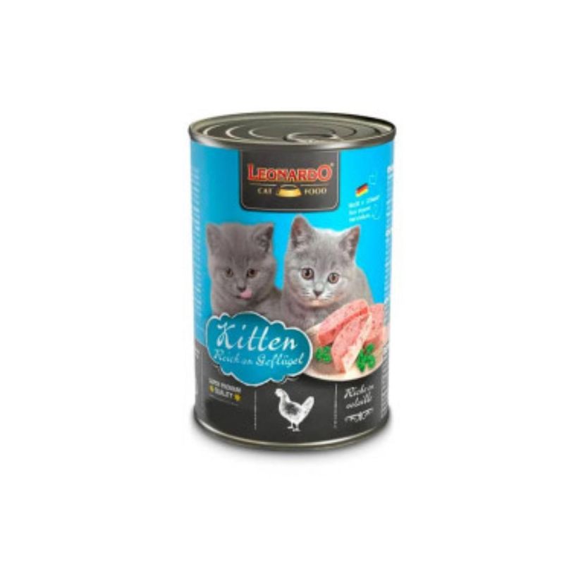 GENERICO - Alimento Leonardo Para Gato Kitten Sabor Mix En Lata De 400g