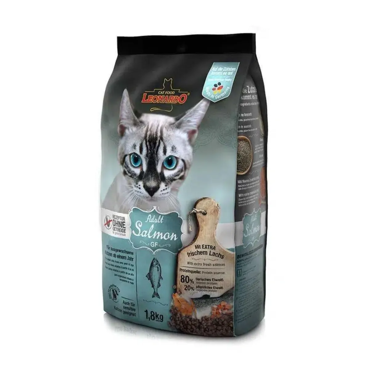 GENERICO - Alimento Leonardo Para Gatos Adulto Salmon Grain Free 1.8kg