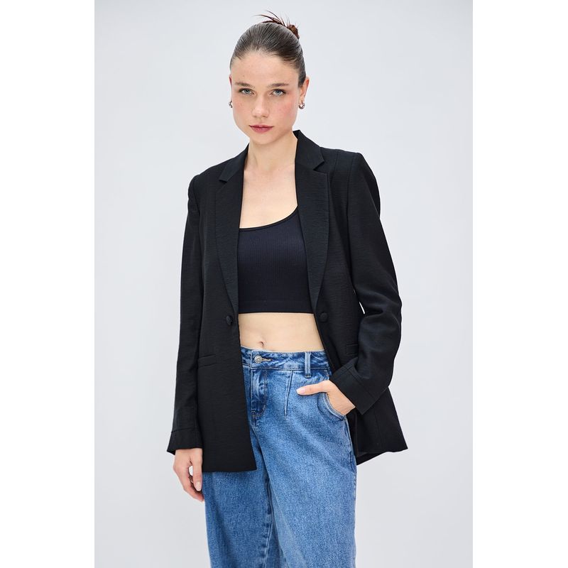 IO - Blazer Negro Mujer Io