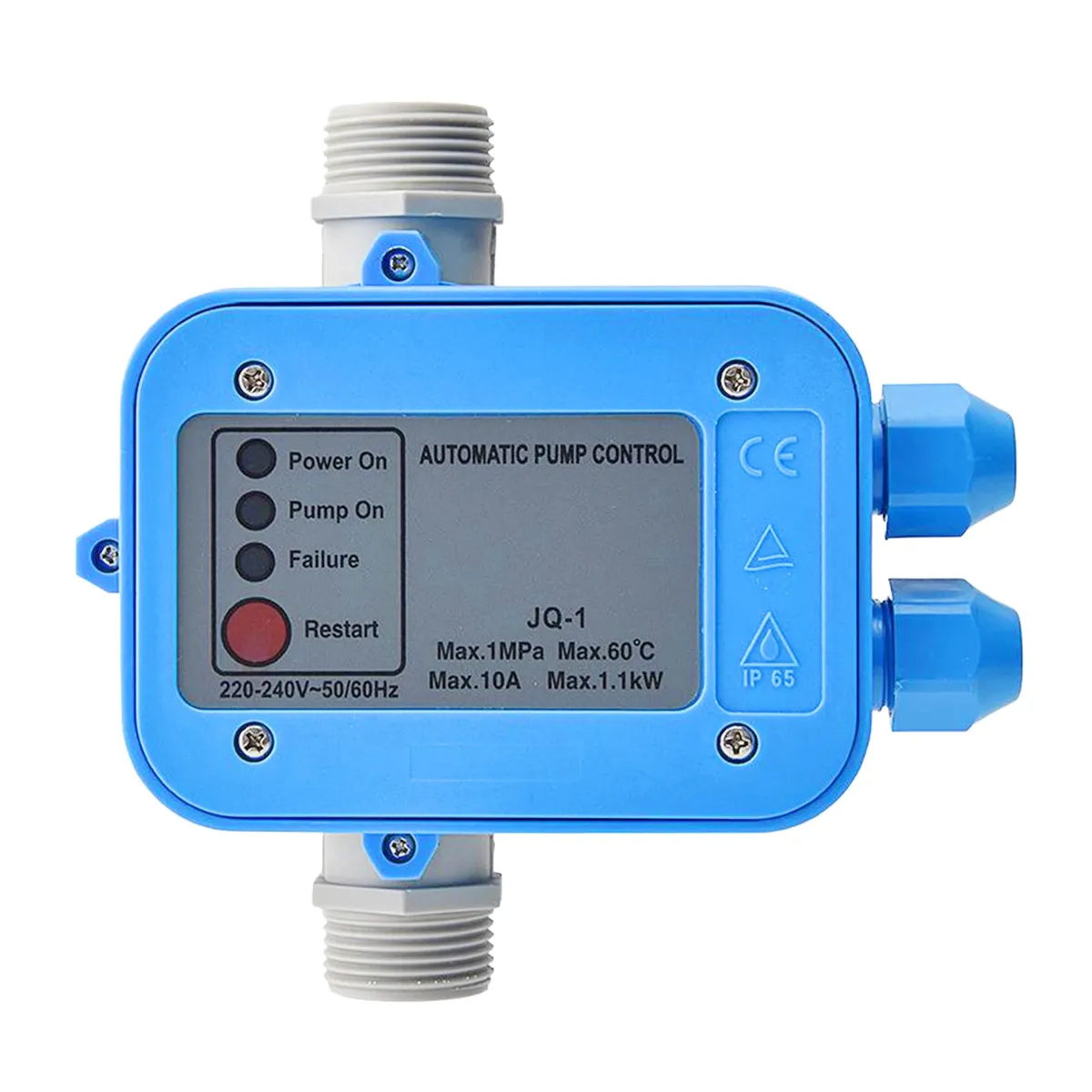 GENERICO - Controlador Eléctrico Automático de Presión de Agua 10bar Manómetro