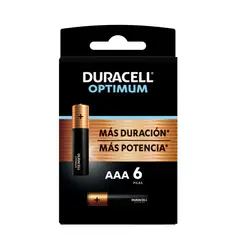 DURACELL - Pack 6 Pilas Alcalina AAA Optimum