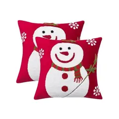 GENERICO - Pack 4 Fundas de Cojín Navidad b