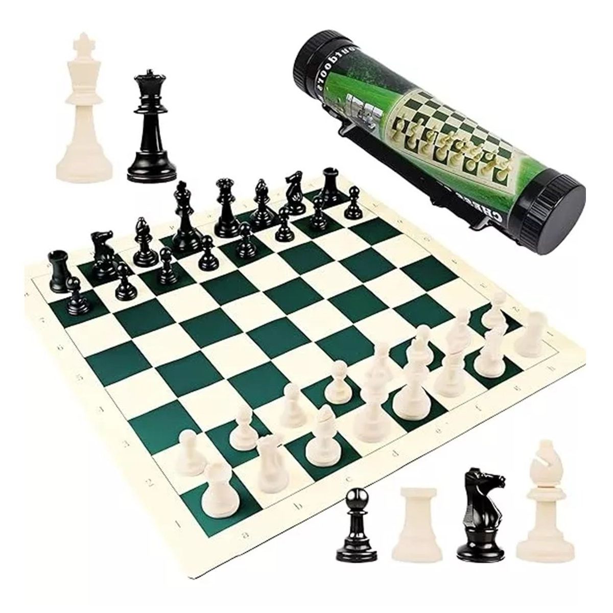 GENERICO - Tablero Ajedrez Calidad Profesional Grande Enrollable